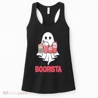Coffee Boorista Ghost Halloween Barista Women's Tank Top thumb 0