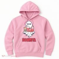 Coffee Boorista Ghost Halloween Barista Hoodie thumb 0