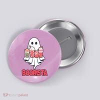 Coffee Boorista Ghost Halloween Barista Button thumb 0