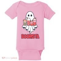 Coffee Boorista Ghost Halloween Barista Baby Bodysuit thumb 0