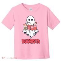 Coffee Boorista Ghost Halloween Barista Toddler T-Shirt thumb 0