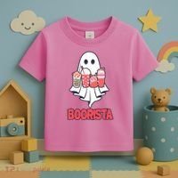 Coffee Boorista Ghost Halloween Barista Toddler T-Shirt thumb 3