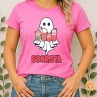 Coffee Boorista Ghost Halloween Barista Women's T-Shirt thumb 2