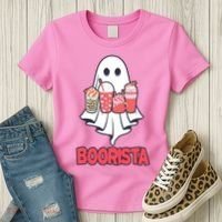 Coffee Boorista Ghost Halloween Barista Women's T-Shirt thumb 3