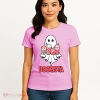 Coffee Boorista Ghost Halloween Barista Women's T-Shirt thumb 4