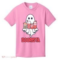Coffee Boorista Ghost Halloween Barista Kids T-Shirt thumb 0
