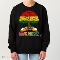 Celebrate Black History Honoring The Past Inspiring The Future Tree Root Book Women's Sweatshirt thumb 0