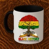 Celebrate Black History Honoring The Past Inspiring The Future Tree Root Book Coffee Mug thumb 2