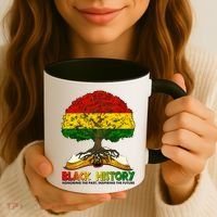 Celebrate Black History Honoring The Past Inspiring The Future Tree Root Book Coffee Mug thumb 3