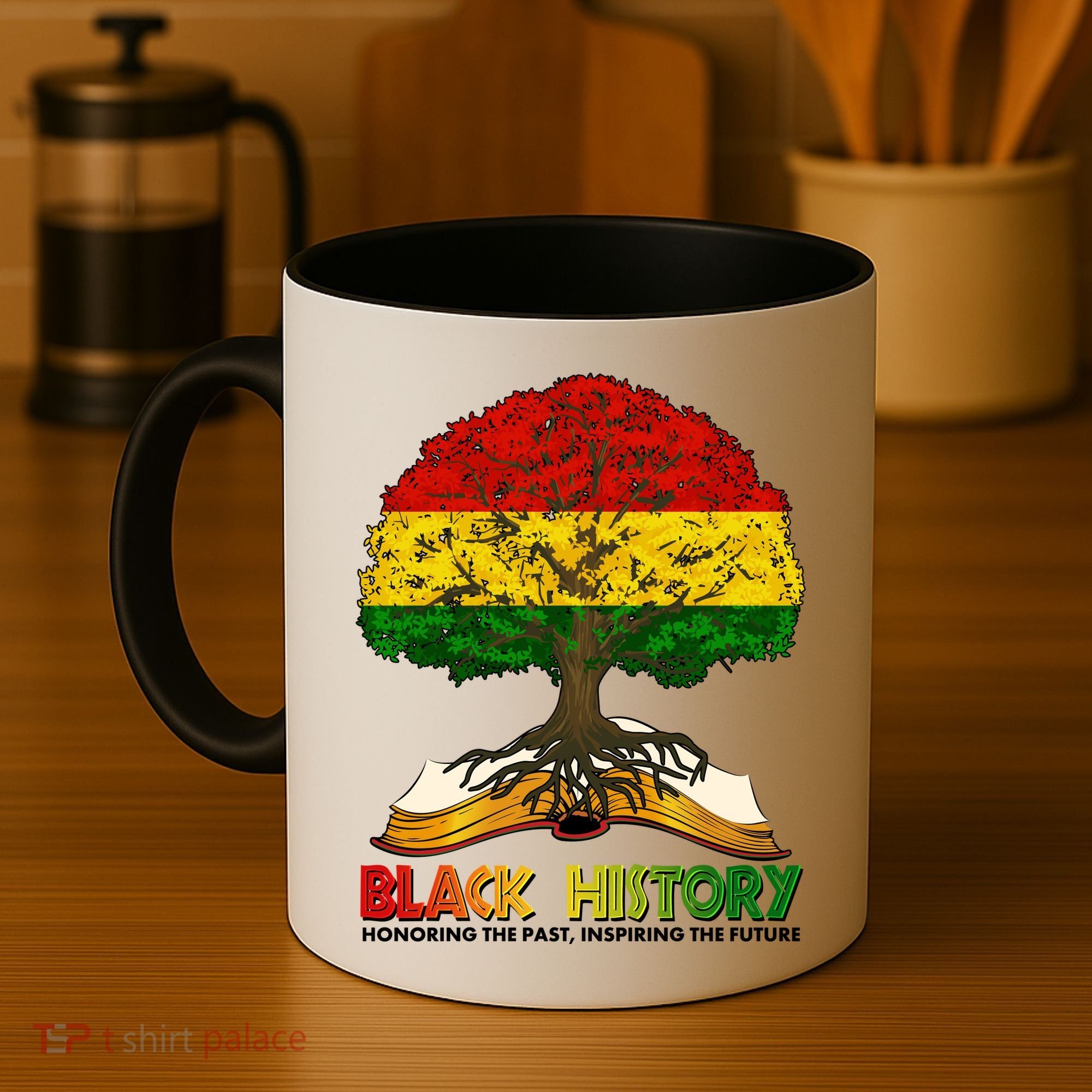 Celebrate Black History Honoring The Past Inspiring The Future Tree Root Book Coffee Mug