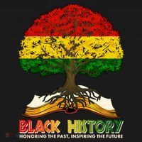Celebrate Black History Honoring The Past Inspiring The Future Tree Root Book Coaster thumb 2