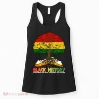 Celebrate Black History Honoring The Past Inspiring The Future Tree Root Book Women's Tank Top thumb 0