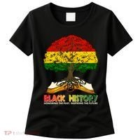 Celebrate Black History Honoring The Past Inspiring The Future Tree Root Book Women's T-Shirt thumb 0