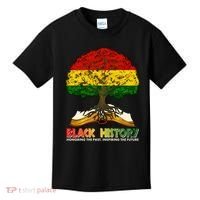 Celebrate Black History Honoring The Past Inspiring The Future Tree Root Book Kids T-Shirt thumb 0