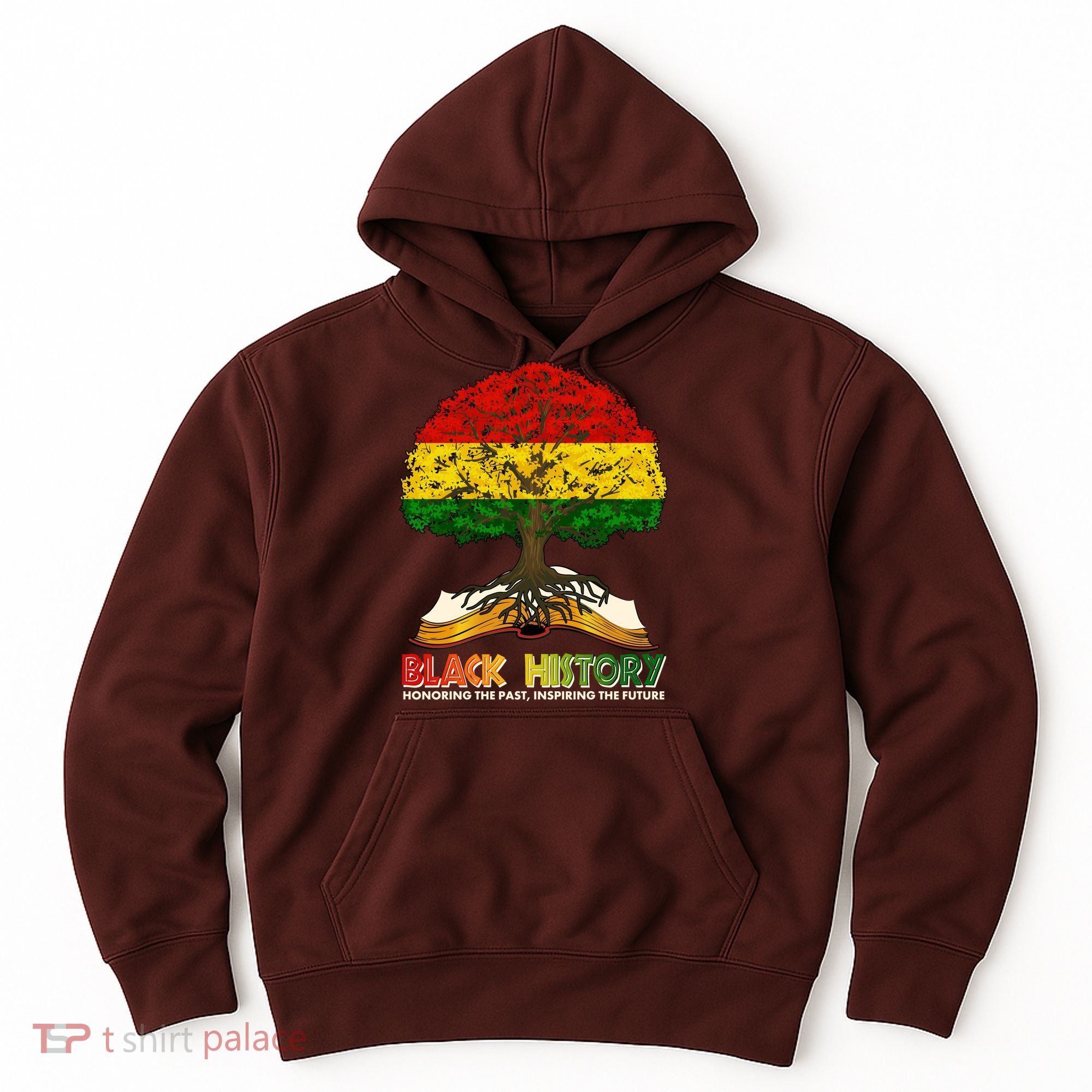 Celebrate Black History Honoring The Past Inspiring The Future Tree Root Book Hoodie