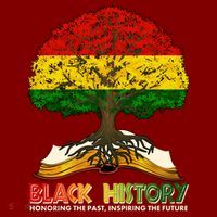 Celebrate Black History Honoring The Past Inspiring The Future Tree Root Book Apron thumb 3
