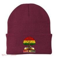 Celebrate Black History Honoring The Past Inspiring The Future Tree Root Book Beanie thumb 0