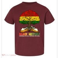 Celebrate Black History Honoring The Past Inspiring The Future Tree Root Book Toddler T-Shirt thumb 0