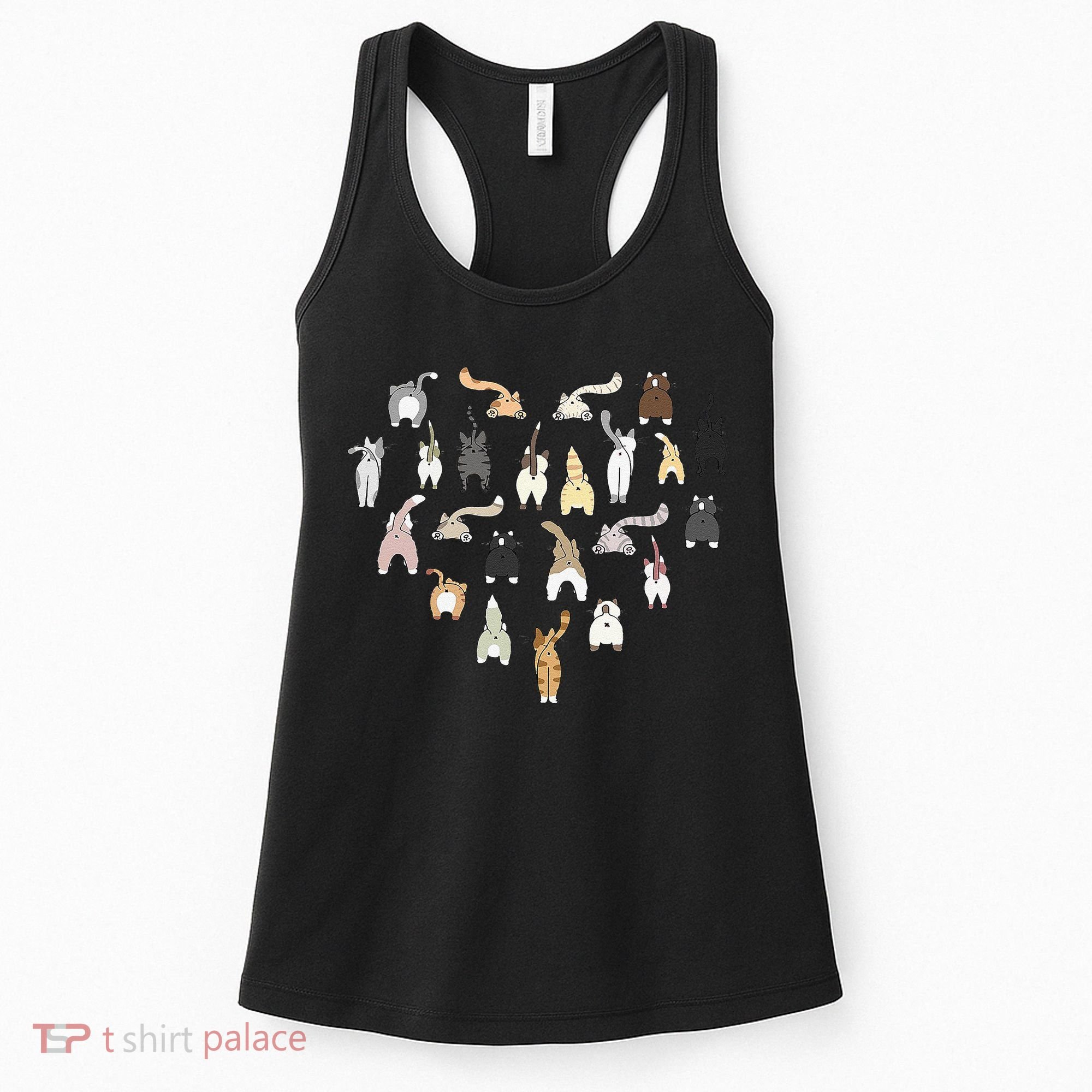 Cat Butt Heart Women's Tank Top