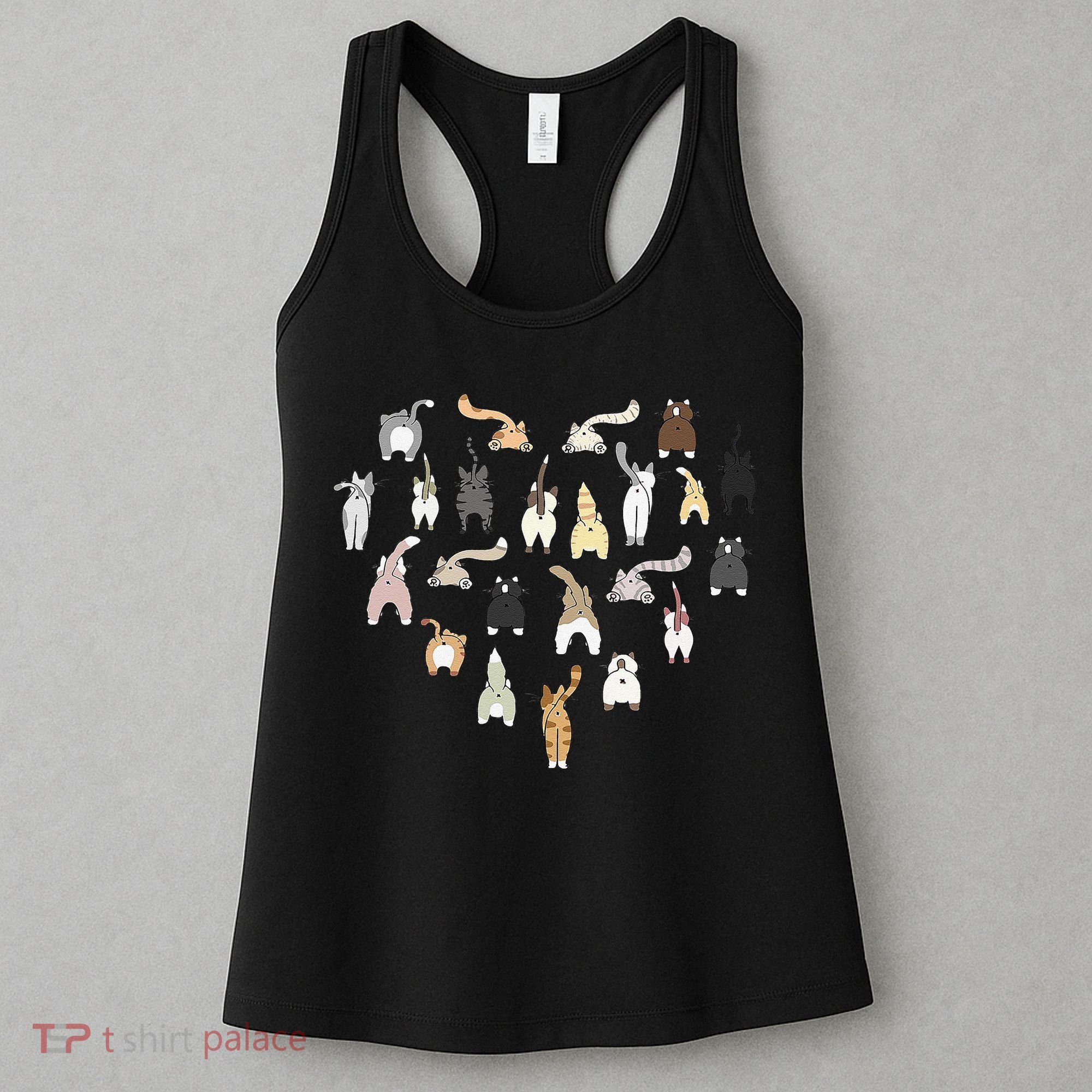 Cat Butt Heart Women's Tank Top