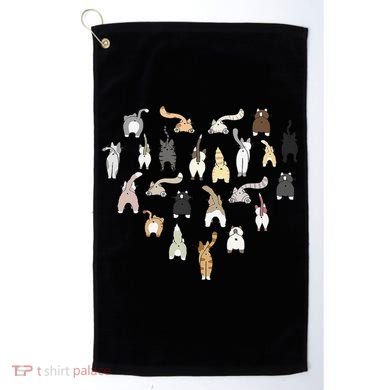 Cat Butt Heart Golf Towel