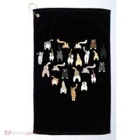 Cat Butt Heart Golf Towel thumb 0