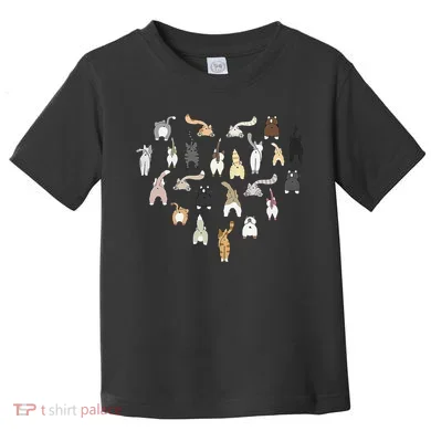 Cat Butt Heart Toddler T-Shirt