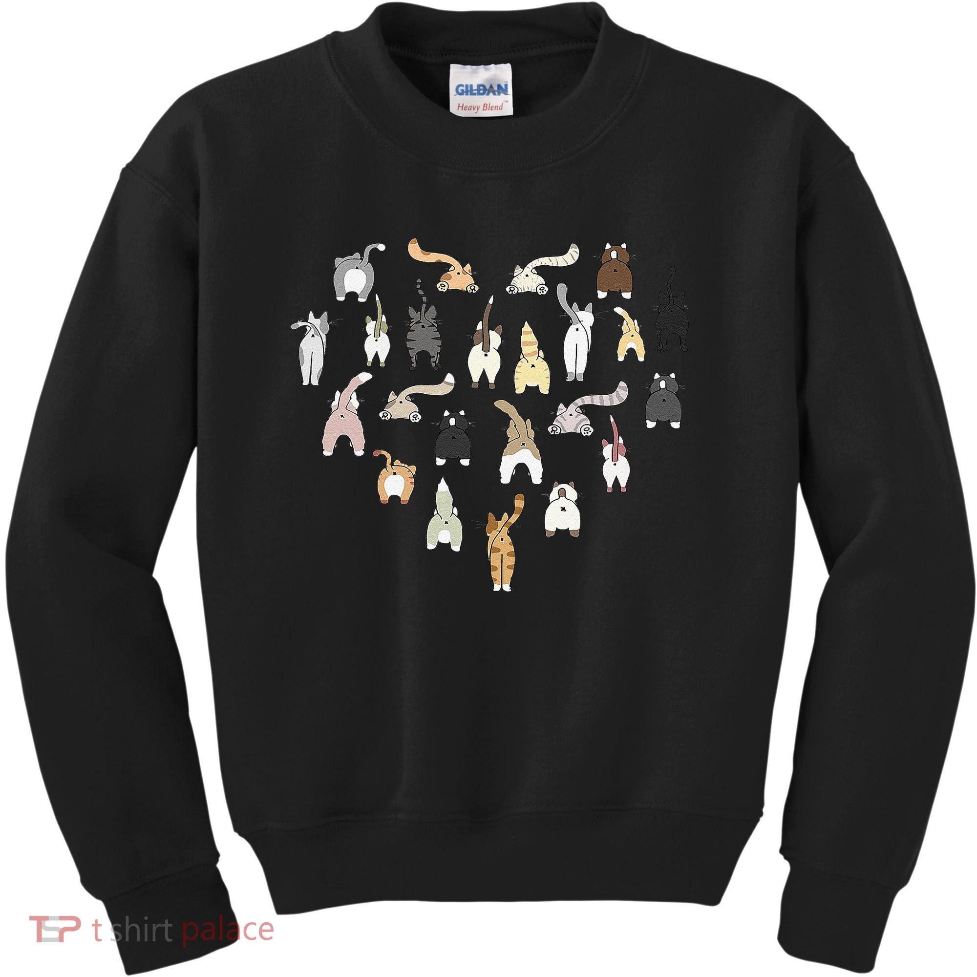 Cat Butt Heart Kids Sweatshirt
