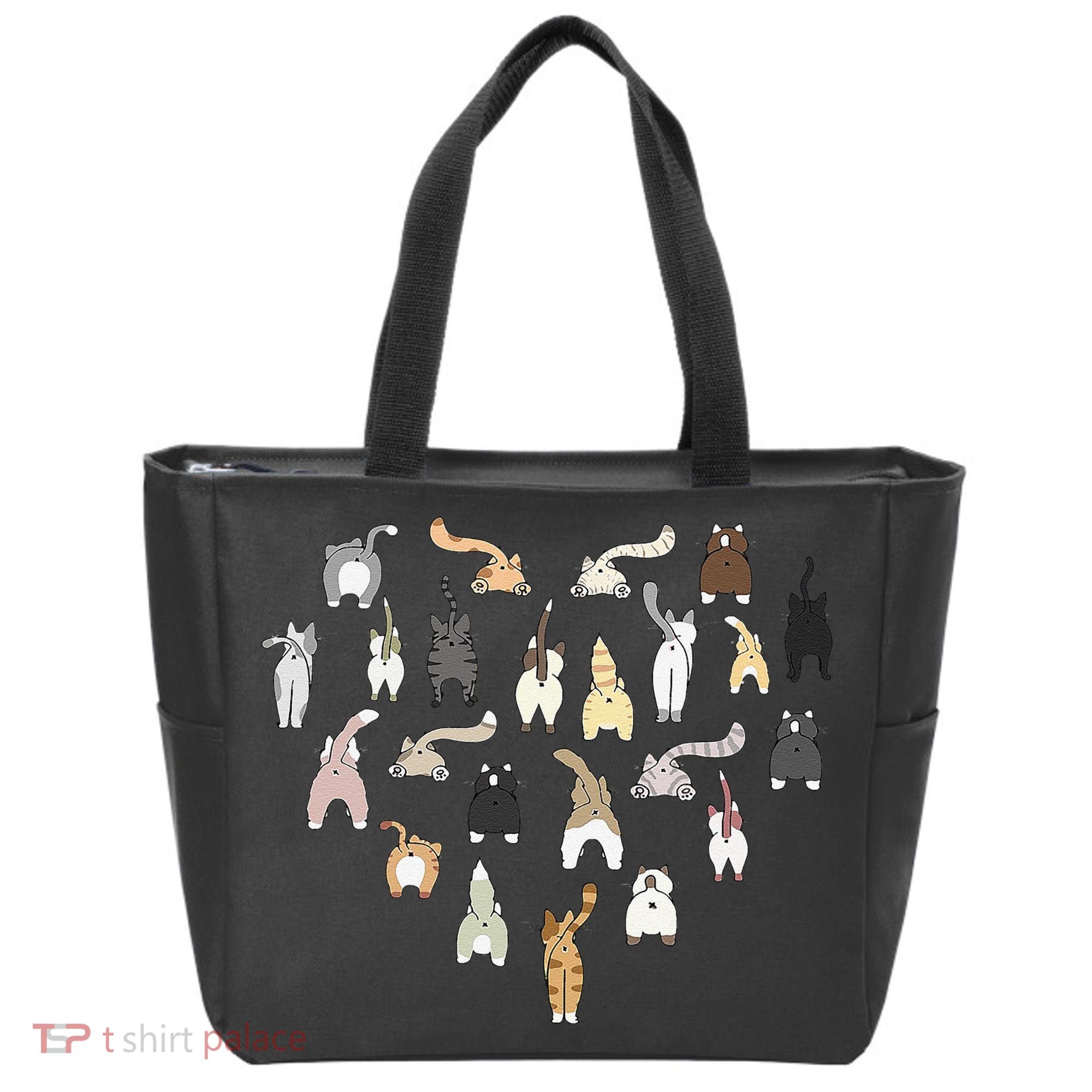 Cat Butt Heart Tote Bag