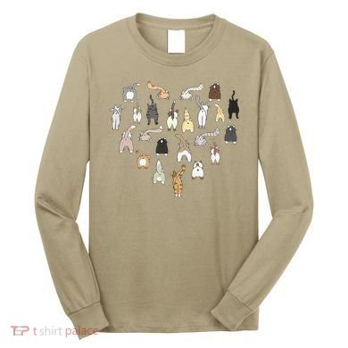 Cat Butt Heart Long Sleeve Shirt