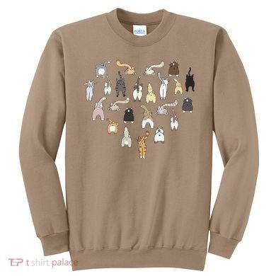 Cat Butt Heart Sweatshirt
