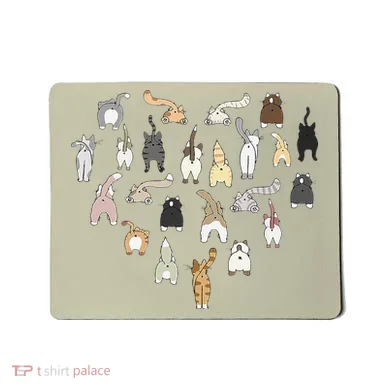 Cat Butt Heart Mousepad
