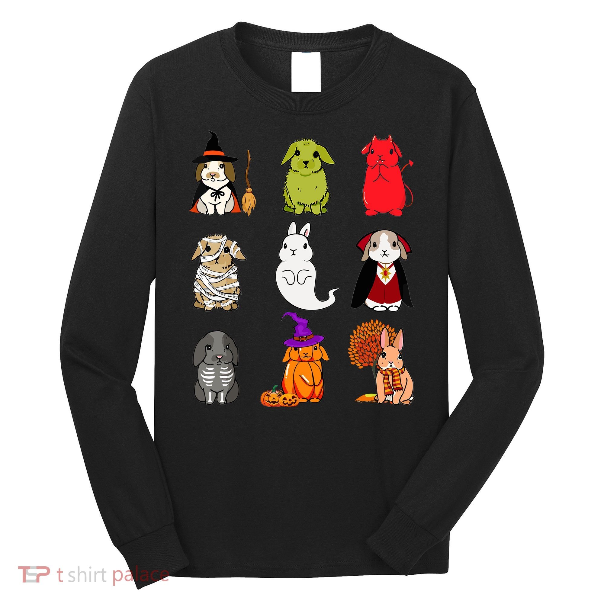 Cute Bunny Halloween Bunnies Rabbit Long Sleeve Shirt