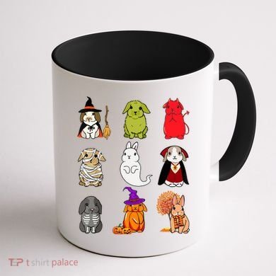 Cute Bunny Halloween Bunnies Rabbit Coffee Mug back