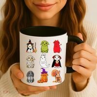 Cute Bunny Halloween Bunnies Rabbit Coffee Mug thumb 3
