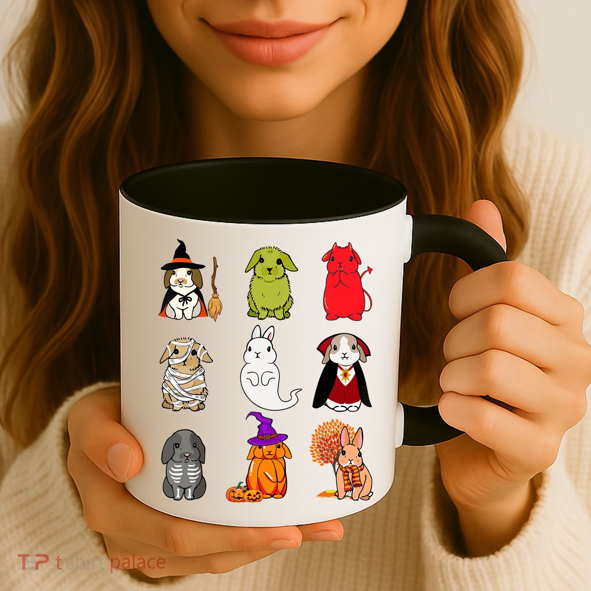 Cute Bunny Halloween Bunnies Rabbit Coffee Mug
