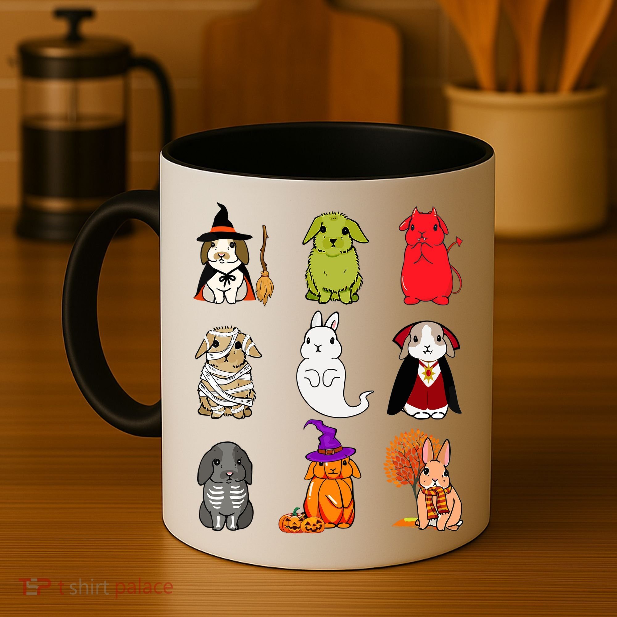 Cute Bunny Halloween Bunnies Rabbit Coffee Mug