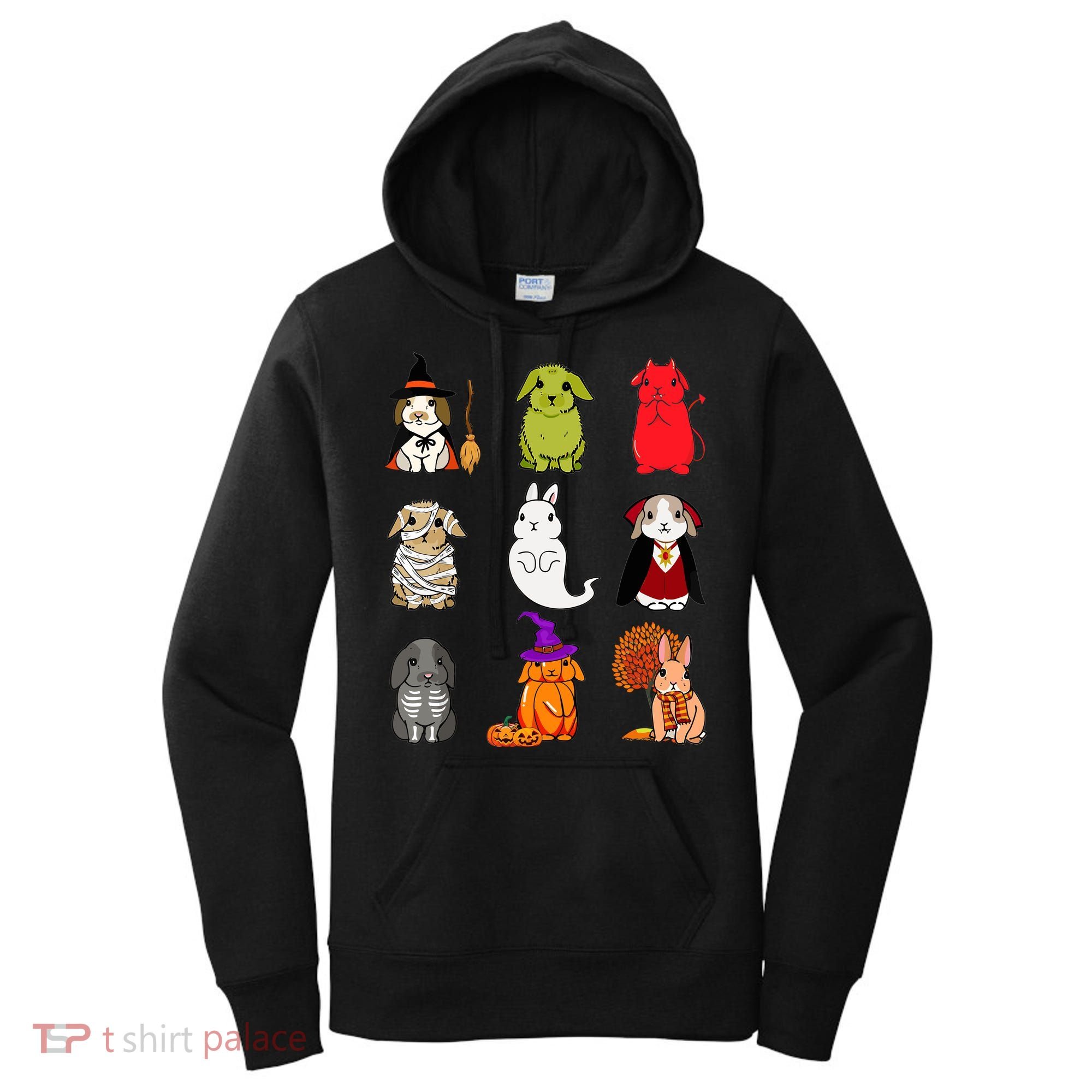 Cute Bunny Halloween Bunnies Rabbit Women's Hoodie