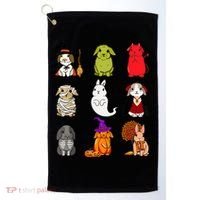 Cute Bunny Halloween Bunnies Rabbit Golf Towel thumb 0
