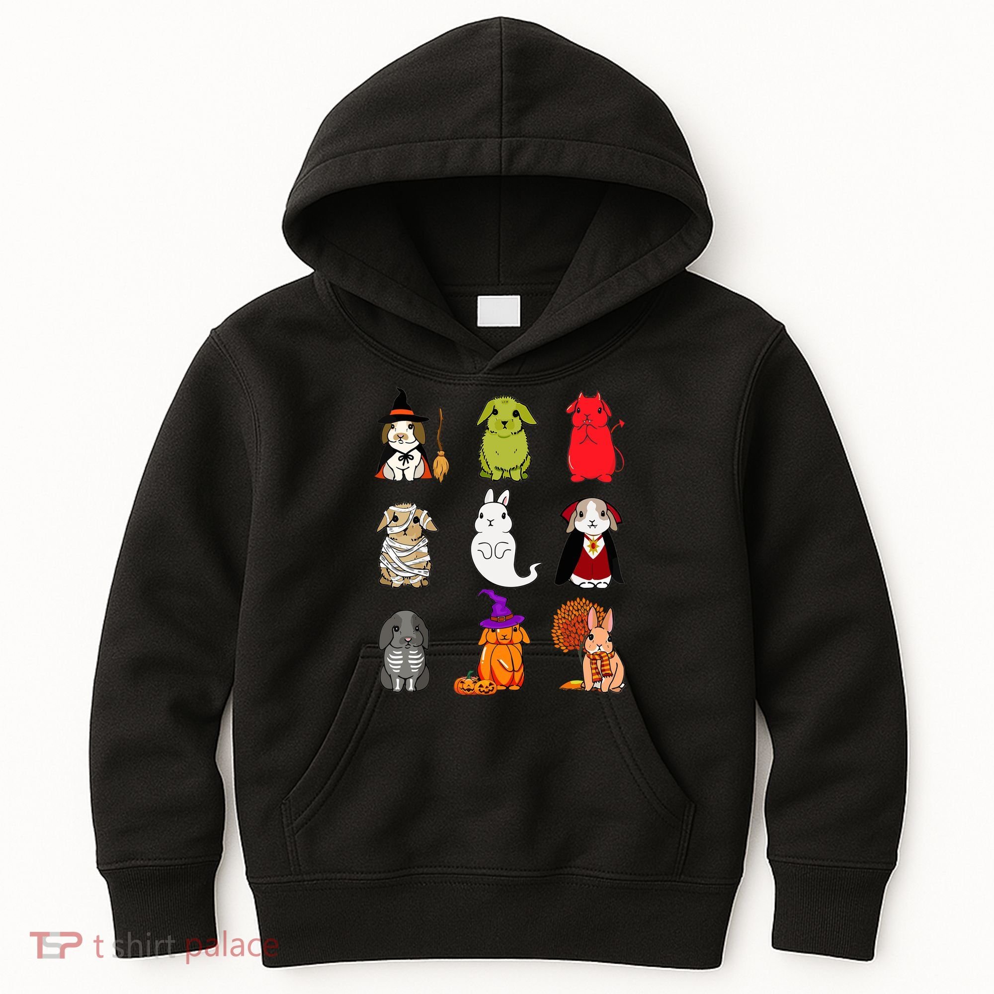 Cute Bunny Halloween Bunnies Rabbit Kids Hoodie