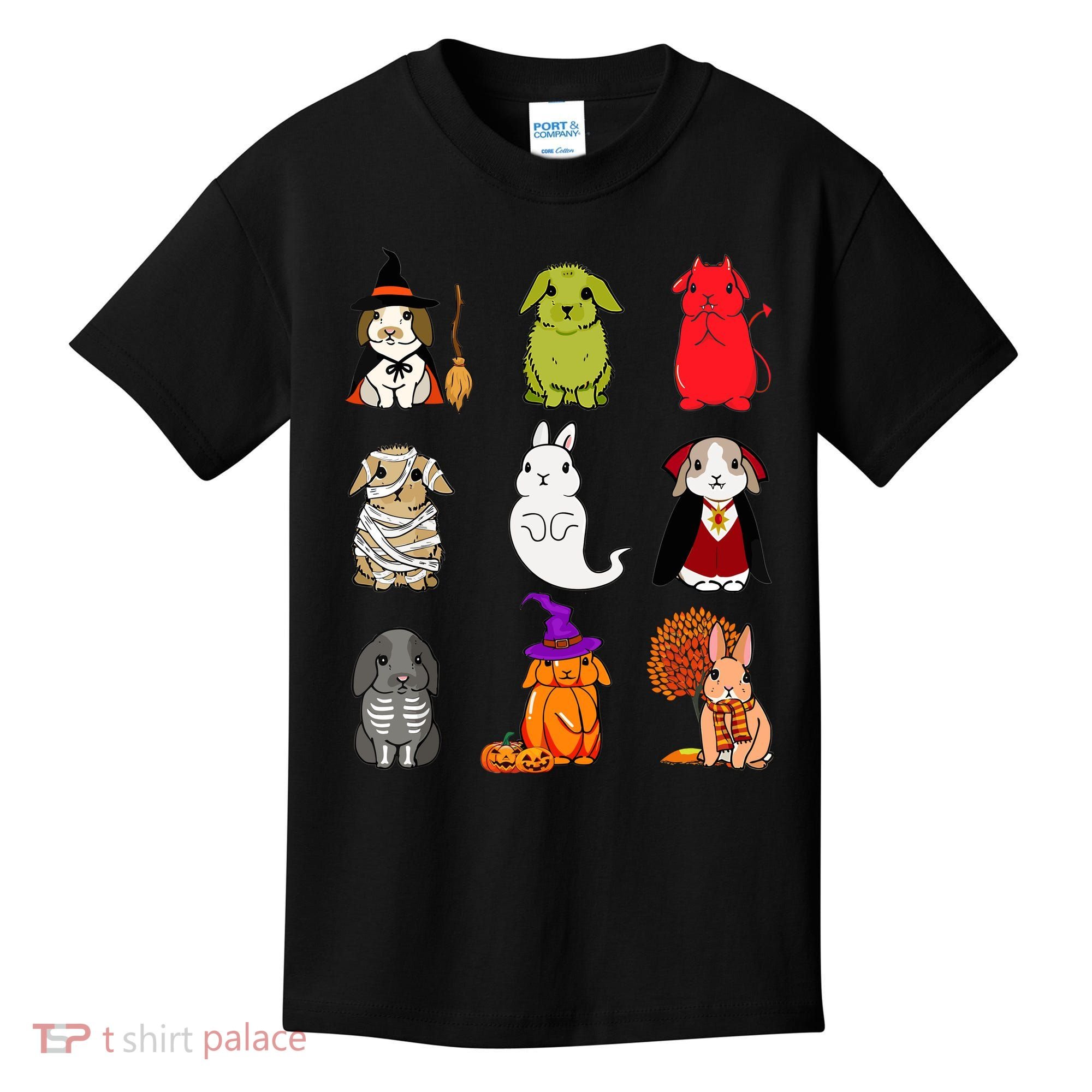 Cute Bunny Halloween Bunnies Rabbit Kids T-Shirt