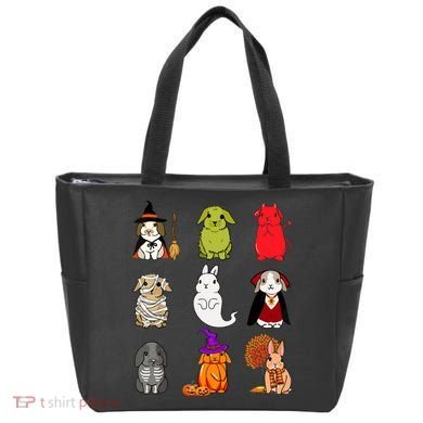 Cute Bunny Halloween Bunnies Rabbit Tote Bag