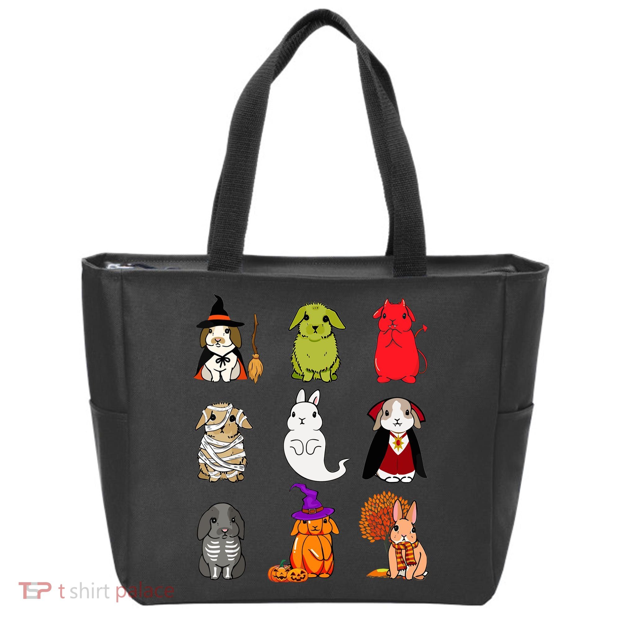 Cute Bunny Halloween Bunnies Rabbit Tote Bag