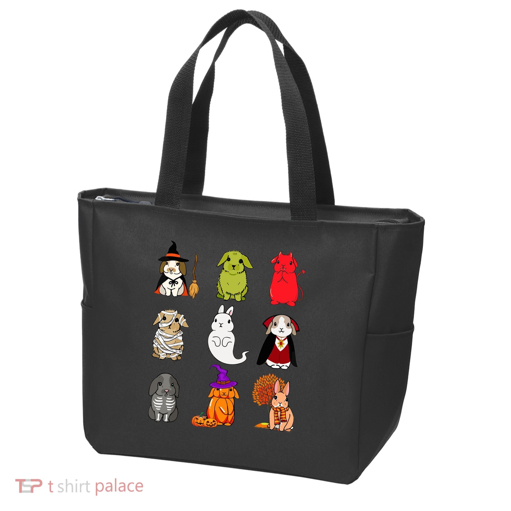 Cute Bunny Halloween Bunnies Rabbit Tote Bag