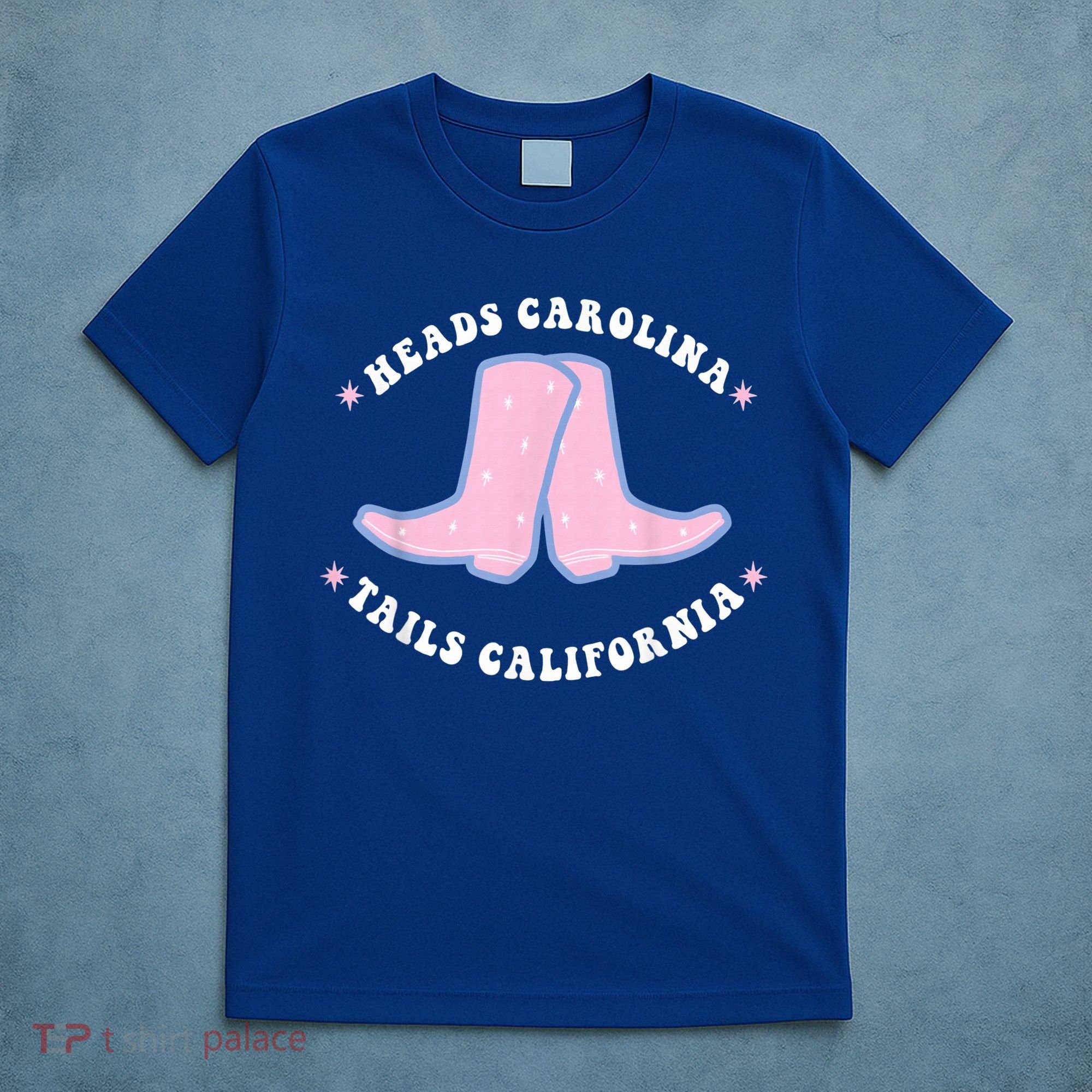 Cowgirl Boots Heads Carolina Tail California Western Country T-Shirt