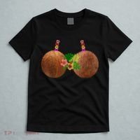 Coconut Bra Hawaii Luau Costume Funny T-Shirt thumb 5