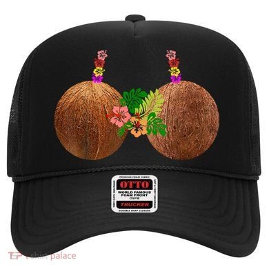Coconut Bra Hawaii Luau Costume Funny Hat