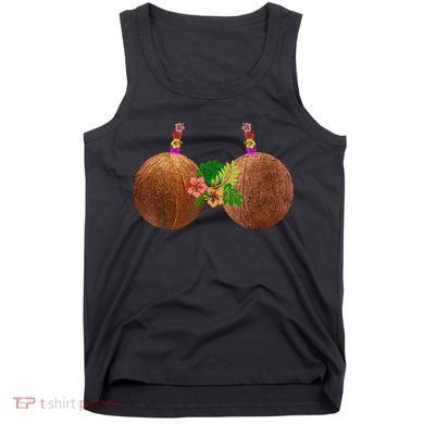 Coconut Bra Hawaii Luau Costume Funny Tank Top