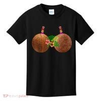 Coconut Bra Hawaii Luau Costume Funny Kids T-Shirt thumb 0