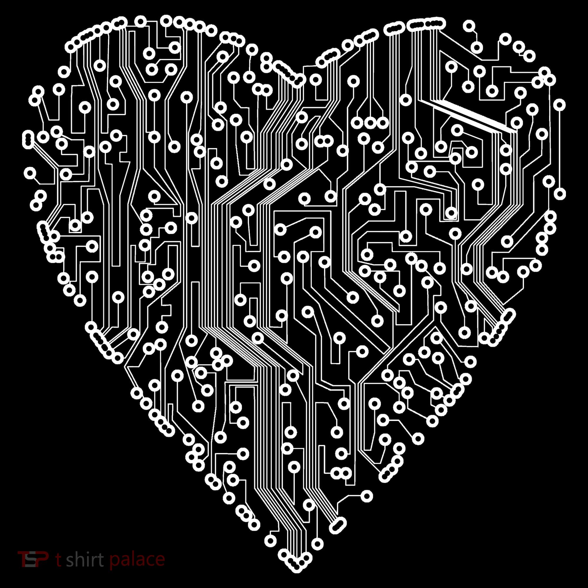 Circuit Board Heart Backpack